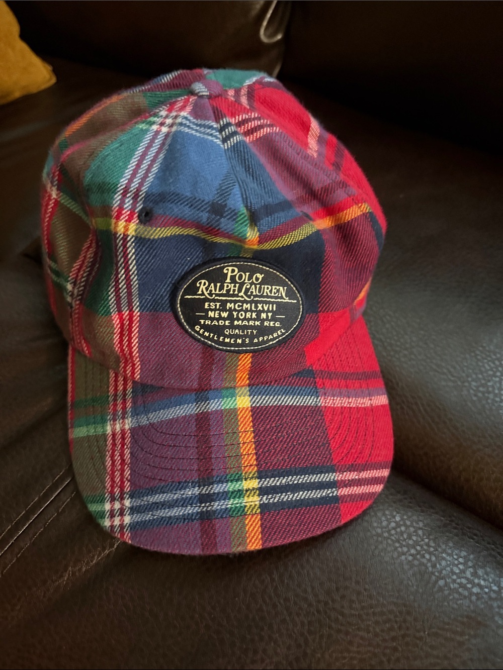 Polo by Ralph Lauren Tartan Plaid Hat - Red, Blue, Green